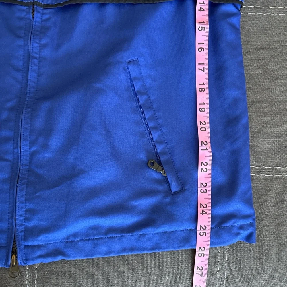 Cutter & Buck Zip Vented Windbreaker Jacket Coat Blue Black Size M